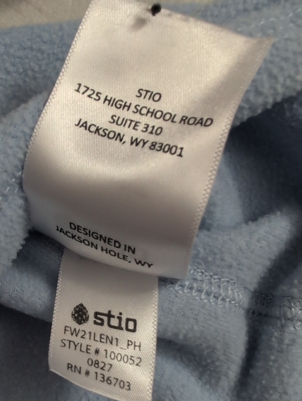 Women's Turpin Fleece Half Zip Light Blue size Medium - Picture 6 of 6